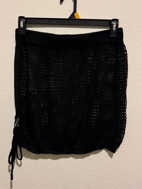 Women’s Black Knit Drawstring Swim cover